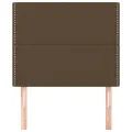 Têtes de lit 2 pcs Marron Foncé 80x5x78/88 cm Tissu