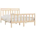 Cadre de lit Bois de pin massif 120x200 cm