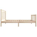 Cadre de lit Bois massif 75x190 cm Petit simple