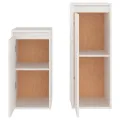 Meubles TV 2 pcs Blanc Bois massif de pin