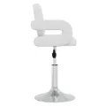 Chaises pivotantes à manger lot de 6 blanc similicuir