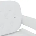 Chaises pivotantes à manger lot de 6 blanc similicuir