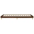 Cadre de lit chêne marron 90x200 cm bois d'ingénierie