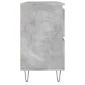 Armoire salle de bain gris béton 80x33x60cm bois d'ingénierie