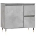 Armoire de salle de bain gris béton 65x33x60 cm