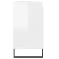 Armoire de bain blanc brillant 58x33x60 cm bois d'ingénierie