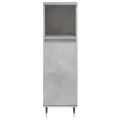 Armoire de salle de bain gris béton 30x30x100 cm