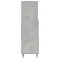 Armoire de salle de bain gris béton 30x30x100 cm