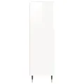 Armoire de salle de bain blanc brillant 30x30x100 cm