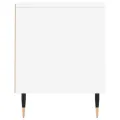 Meuble TV blanc 100x34,5x44,5 cm bois d'ingénierie