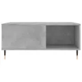 Table basse gris béton 80x80x36,5 cm bois d'ingénierie