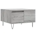 Table basse sonoma gris 55x55x36,5 cm bois d'ingénierie