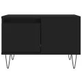 Table basse noir 55x55x36,5 cm bois d'ingénierie