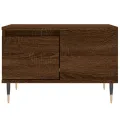 Table basse chêne marron 55x55x36,5 cm bois d'ingénierie