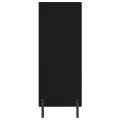 Armoire à étagères noir 69,5x32,5x90 cm bois d'ingénierie