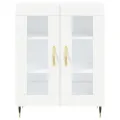 Buffet blanc 69,5x34x90 cm bois d'ingénierie