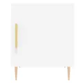 Tables de chevet 2 pcs blanc 40x40x50 cm bois d’ingénierie