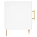 Tables de chevet 2 pcs blanc 40x40x50 cm bois d’ingénierie