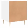 Tables de chevet 2 pcs blanc 40x40x50 cm bois d’ingénierie