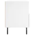 Tables de chevet 2 pcs blanc 40x35x47,5 cm bois d’ingénierie