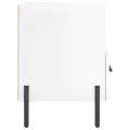 Tables de chevet 2 pcs blanc brillant 40x35x47,5 cm