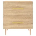 Table de chevet chêne sonoma 40x35x47,5 cm bois d’ingénierie