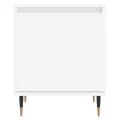 Tables de chevet 2 pcs blanc 40x30x50 cm bois d'ingénierie