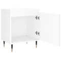 Tables de chevet 2 pcs blanc 40x30x50 cm bois d'ingénierie