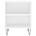 Tables de chevet 2 pcs blanc 40x30x50 cm bois d'ingénierie