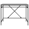Bureau sonoma gris 100x50x75 cm bois d'ingénierie et fer