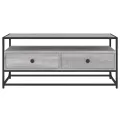 Meuble TV sonoma gris 100x35x45 cm bois d'ingénierie