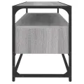 Meuble TV sonoma gris 100x35x45 cm bois d'ingénierie
