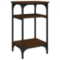 Table d'appoint Chêne marron 35x30x60 cm Bois d'ingénierie