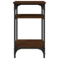 Table d'appoint Chêne marron 35x30x60 cm Bois d'ingénierie