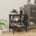 Table d'appoint Chêne marron 40x42x50 cm Bois d'ingénierie