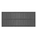 Tête de lit murale Gris 204x3x90 cm Bois massif de pin