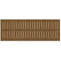 Tête de lit murale Marron miel 166x3x60 cm Bois massif de pin