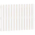 Tête de lit murale Blanc 82,5x3x60 cm Bois massif de pin