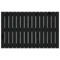 Tête de lit murale Noir 95,5x3x60 cm Bois massif de pin