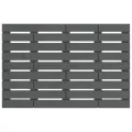Tête de lit murale Gris 96x3x63 cm Bois massif de pin