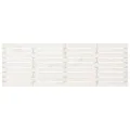 Tête de lit murale Blanc 206x3x63 cm Bois massif de pin