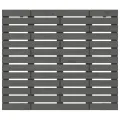 Tête de lit murale Gris 141x3x91,5 cm Bois massif de pin