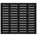 Tête de lit murale Noir 81x3x91,5 cm Bois massif de pin