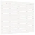 Tête de lit murale Blanc 96x3x91,5 cm Bois massif de pin