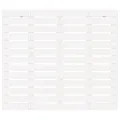 Tête de lit murale Blanc 96x3x91,5 cm Bois massif de pin