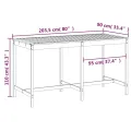Table de jardin 203,5x90x110 cm bois massif de douglas