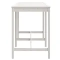 Table de jardin blanc 159,5x82,5x110 cm bois massif de pin