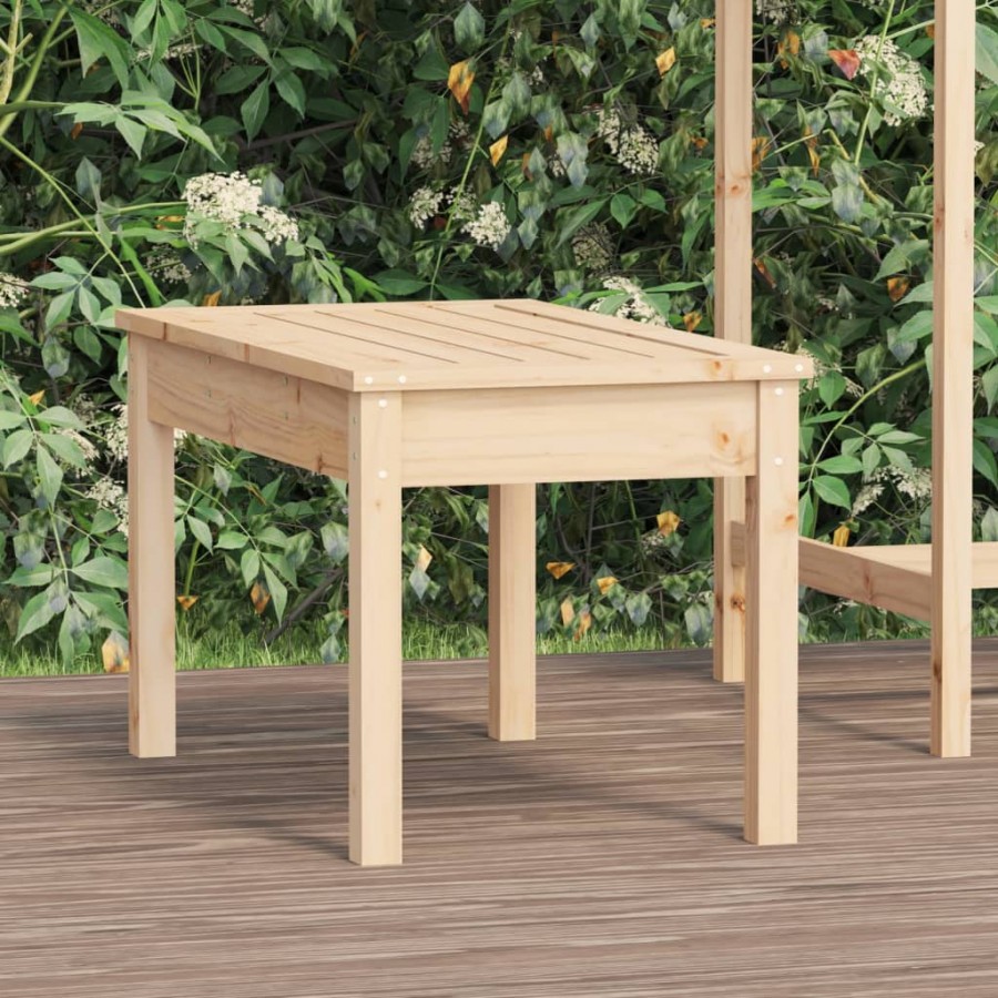 Banc de jardin 80x44x45 cm bois massif de pin