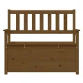 Banc Marron miel 112,5x51,5x96,5 cm Bois de pin massif