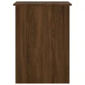 Bureau chêne marron 100x55x75 cm bois d'ingénierie